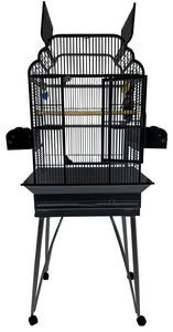 A&E Cage Company 22"x17" Victorian open top 55 LB Bird Cage- 37x29x6 - 644472525038