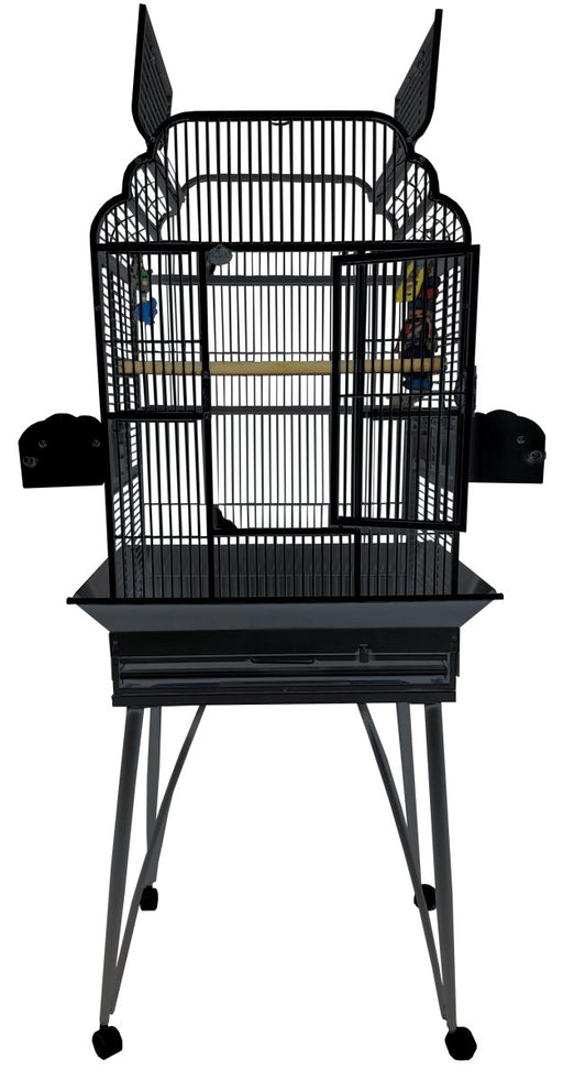 A&E Cage Company 22"x17" Victorian open top 55 LB Bird Cage- 37x29x6 - 644472525038
