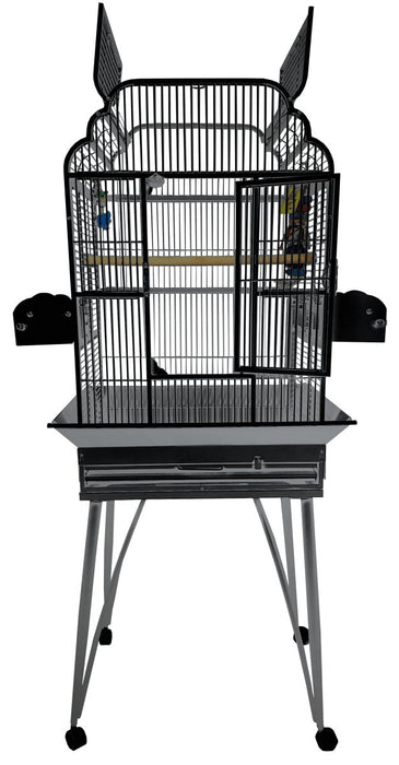 A&E Cage Company 22"x17" Victorian open top 55 LB Bird Cage- 37x29x6 - 644472525052