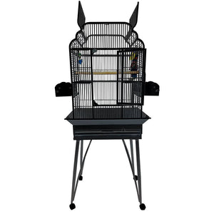 A&E Cage Company 22"x17" Victorian open top 55 LB Bird Cage- 37x29x6 - 644472012262