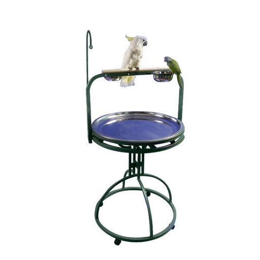 A&E Cage Company 28" Diameter Play Stand with Toy Hook 30 LB - 32x31x7 - 644472025033
