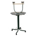 A&E Cage Company 28" T-Stand with Casters and Stainless Steel Dishes - 644472011487