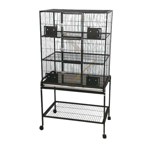 A&E Cage Company 32"x21" - 3 Level Animal Cage with Removable Base 60 LB - 46x34x6 - 644472010824
