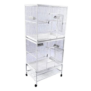 A&E Cage Company 32"x21" Double Stack Flight Cage - 644472825039