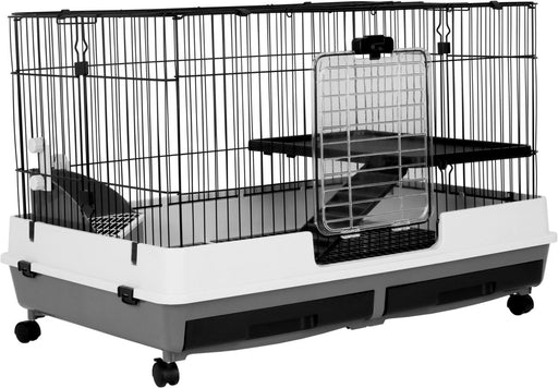 A&E Cage Company 32"x21"x26" DELUXE 2 Level Small Animal Cage - 644472850529