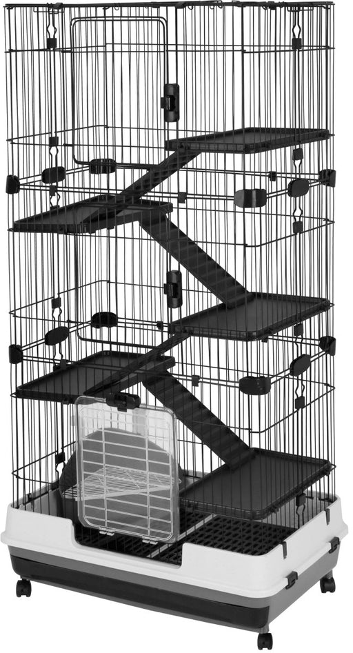 A&E Cage Company 32"x21"x60" DELUXE 6 Level Small Animal Cage - 644472002904