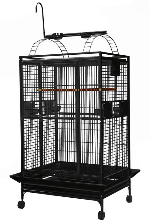 A&E Cage Company 36"x28" Playtop Cage with 1" Bar Spacing Bird Cage - 644472450033