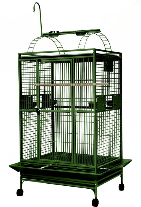 A&E Cage Company 36"x28" Playtop Cage with 1" Bar Spacing Bird Cage - 644472450019