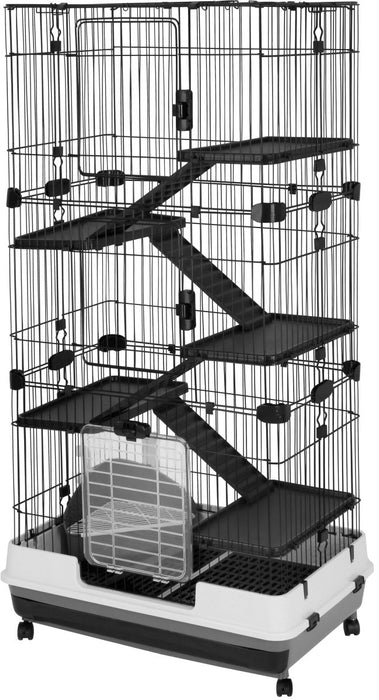 A&E Cage Company 39"x26"x60" DELUXE 6 Level Small Animal Cage - 644472003246