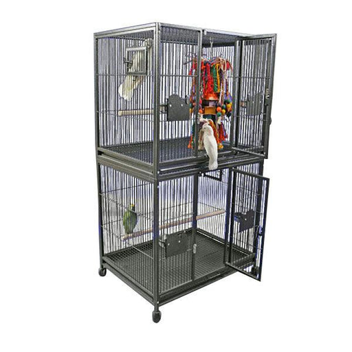 A&E Cage Company 40"X30" Double Stack Breeder Cage - 644472775037