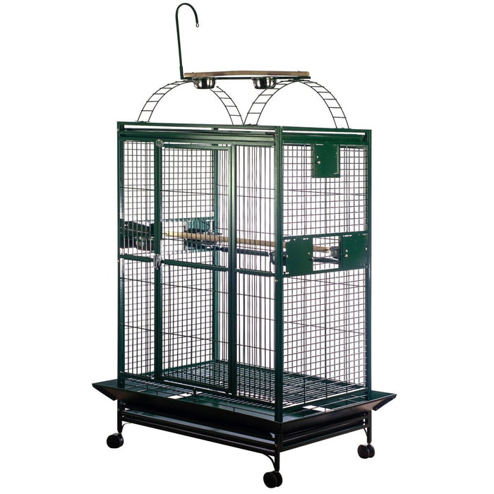 A&E Cage Company 40"x30" Playtop Cage with 1" Bar Spacing Bird Cage - 644472475012