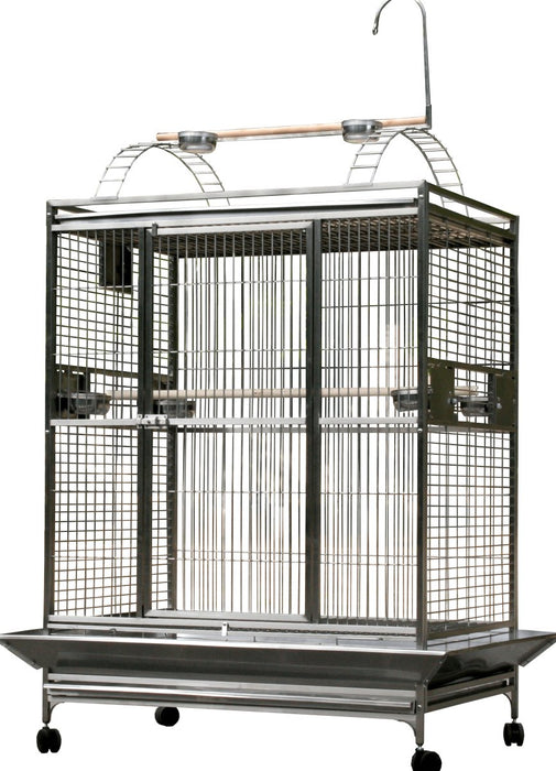 A&E Cage Company 48"x36" Playtop Cage 1" Bar Spacing Bird Cage - 644472600070