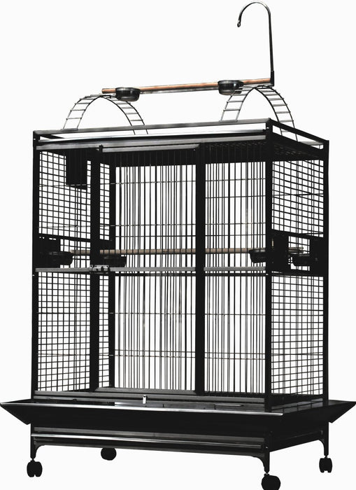 A&E Cage Company 48"x36" Playtop Cage 1" Bar Spacing Bird Cage - 644472173048
