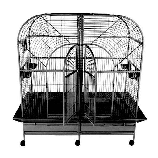 A&E Cage Company 64"x32" Double Macaw Cage with Removable Divider - 644472800036