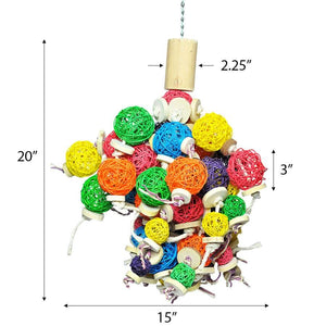 A&E Cage Company Ball Thing Bird Toy- Large - 644472011067