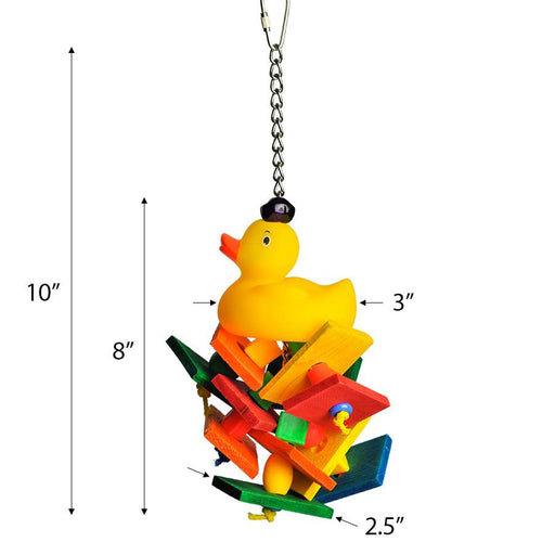 A&E Cage Company Duck on Patrol Bird Toy - 644472012477