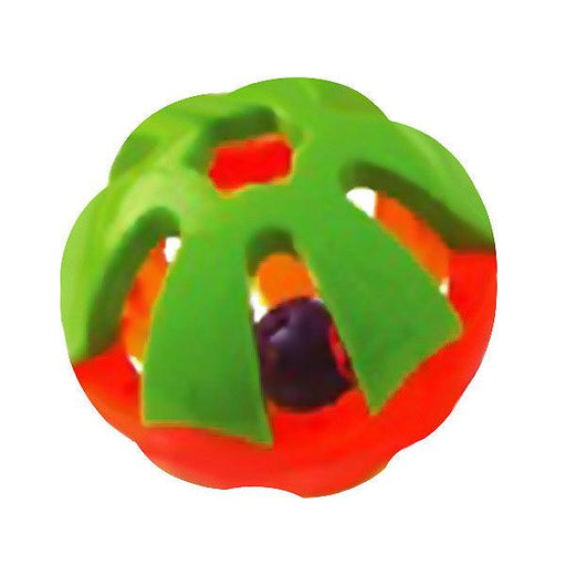 A&E Cage Company Extra Large Round Rattle Foot Toy - 5" - 644472991413