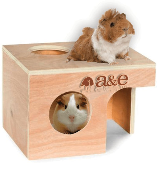 A&E Cage Company Guinea Pig Hut - Large 10" L x 8 3/8" W x 7" H - 644472009019