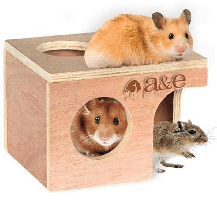 A&E Cage Company Hamster / Gerbil Hut - Medium 6 1/4" L x 5 1/8" W x 4 1/2" H - 644472009002