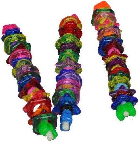 AE Cage Company Happy Beaks Acrylic Things and Lolly Pop Foot Toy - 644472013221
