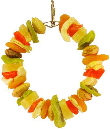 AE Cage Company Happy Beaks Deluxe Fruit Ring Tropical Delight - 644472012392