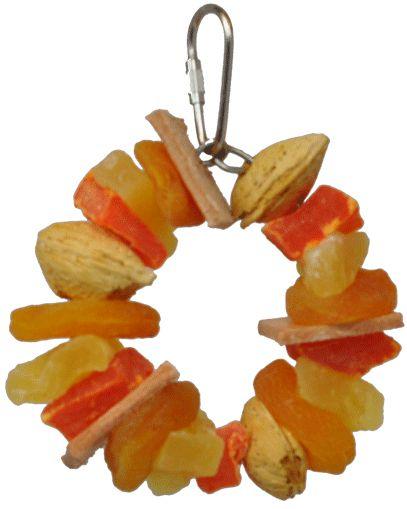AE Cage Company Happy Beaks Fruit and Nut Ring Jr Tropical Delight - 644472013269