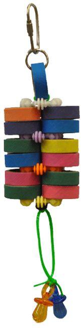 AE Cage Company Happy Beaks Starts and Bagels Bird Toy - 644472012095