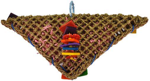 AE Cage Company Happy Beaks Triangle Vine Mat for Birds Large - 644472012422
