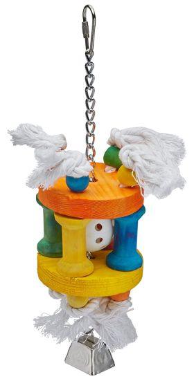 AE Cage Company Happy Beaks Wiffle Ball in Solitude Assorted Bird Toy - 644472991215