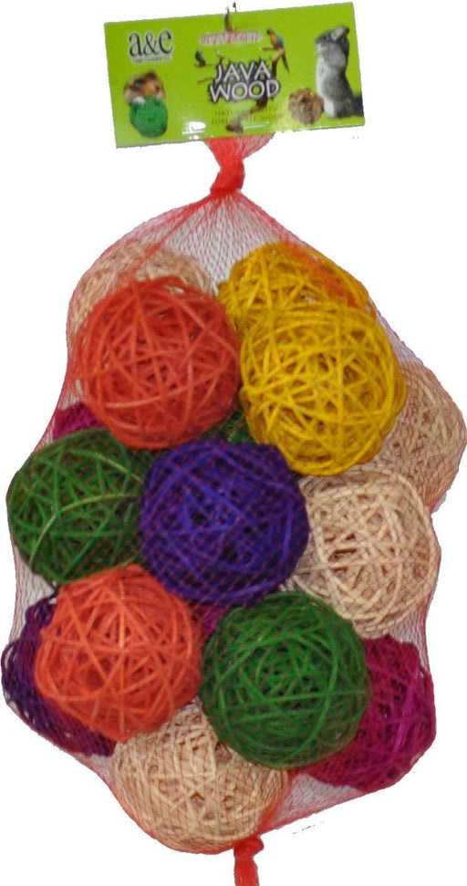 A&E Cage Company Large Ball Hive Bird Toy- 20 count / 3.5" Balls - 644472011050
