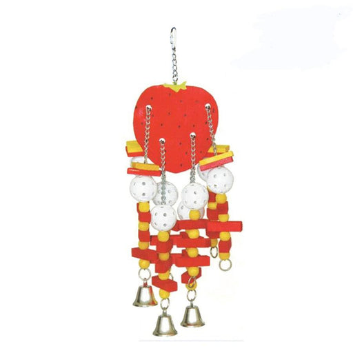 A&E Cage Company Large Strawberry Bird Toy - 644472012804