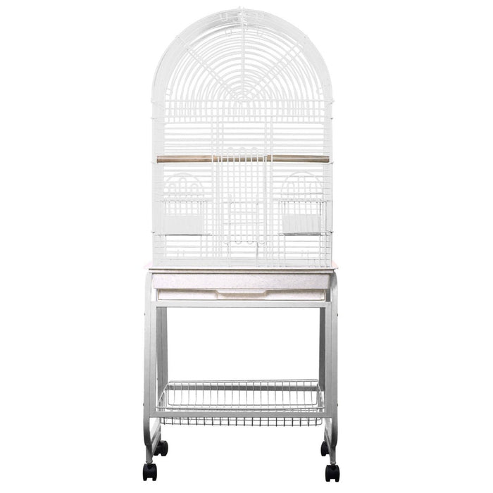 A&E Cage Company Opening Dome Top, Plastic Base, Metal Stand that separates 41 LB Bird Cage- 34x26x8 - 644472100068