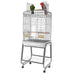 A&E Cage Company Opening Flat Top, Plastic Base, Metal Stand that separates 40 LB Bird Stand - 39x26x7 - 644472350050