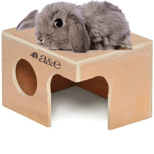 A&E Cage Company Rabbit Hut - Extra Large 14" L x 9 3/4" W x 8 1/4" H - 644472009026