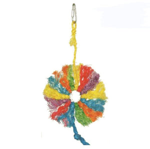 A&E Cage Company Rainbow Sisal Ring Small - 644472012859