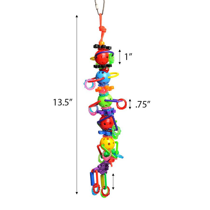 A&E Cage Company Ring Constellation USA Bird Toy - 12" x 2" x 2" - 644472014297