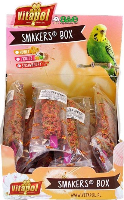 A&E Cage Company Smakers Parakeet Strawberry Treat Sticks - 644472002140