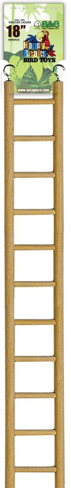 A&E Cage Company Small Bird Wooden Hanging Ladder - 18" length - 11 rungs - 644472008319
