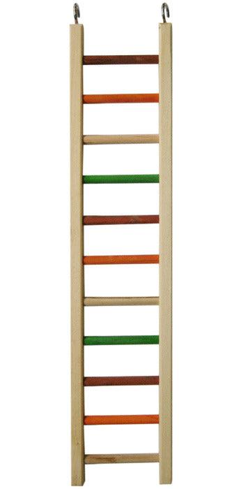 A&E Cage Company Wooden Hanging Ladder 25.25" x 5.25" x 0.75" (0.5" Diameter Ladder Rungs) - 644472011685