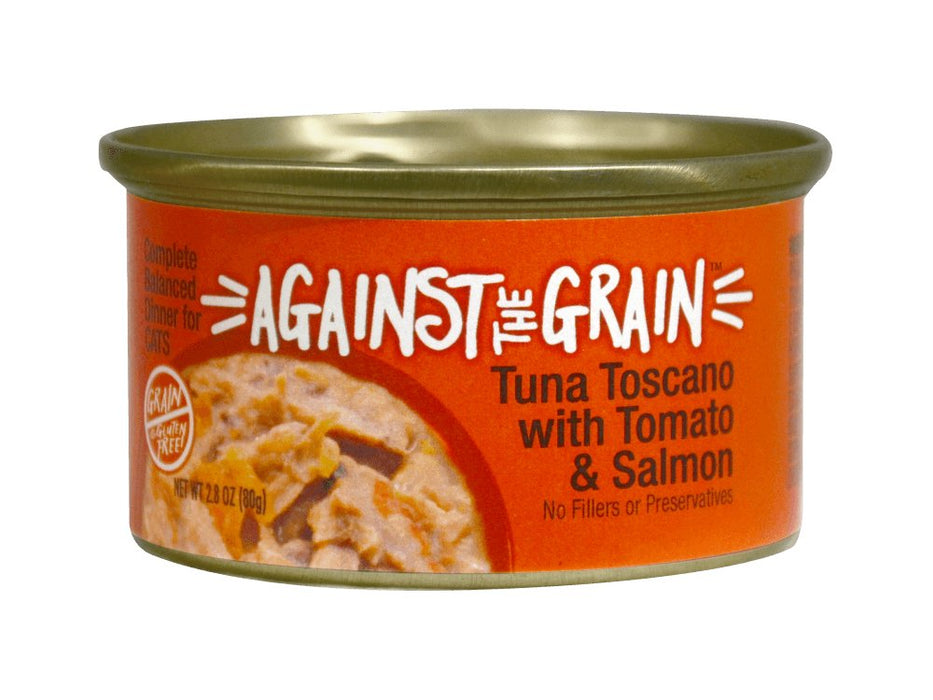 Against the Grain Farmers Market Grain Free Tuna Toscano With Salmon & Tomato Canned Cat Food - 077627810176