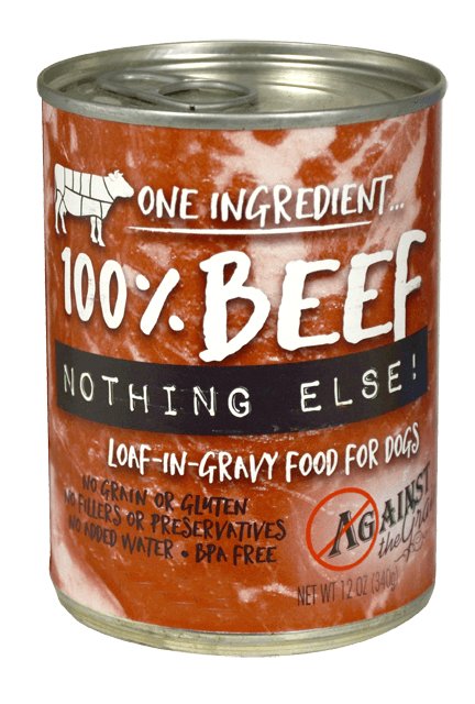 Against the Grain Nothing Else Grain Free One Ingredient 100% Beef Canned Dog Food - 077627812019