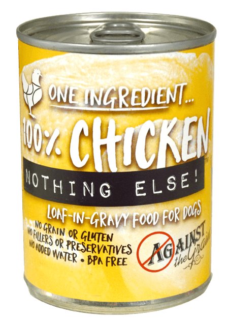 Against the Grain Nothing Else Grain Free One Ingredient 100% Chicken Canned Dog Food - 077627812026