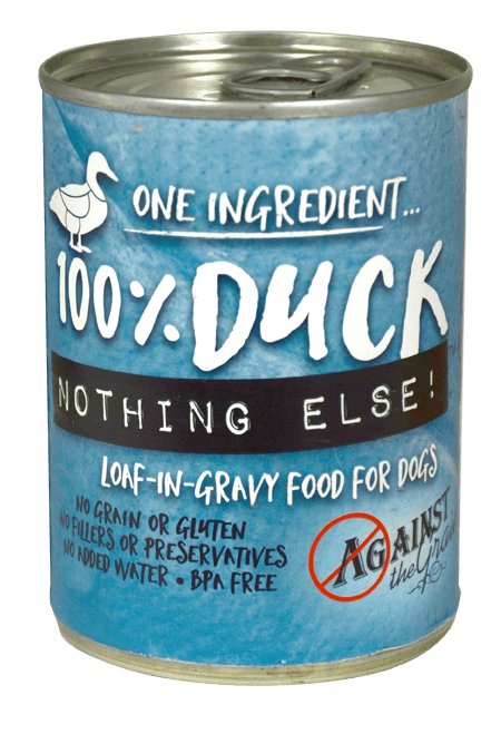 Against the Grain Nothing Else Grain Free One Ingredient 100% Duck Canned Dog Food - 077627812033