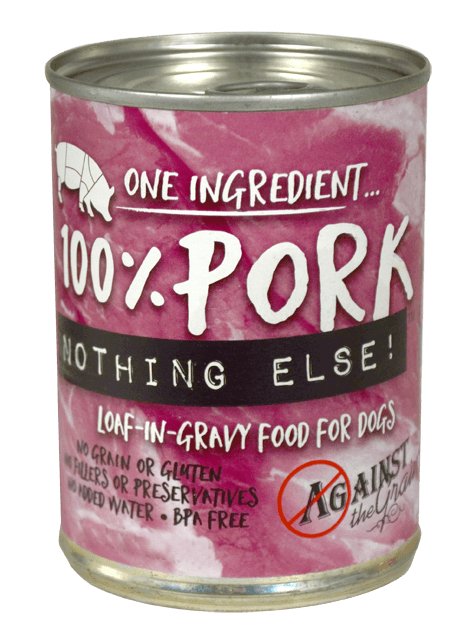 Against the Grain Nothing Else Grain Free One Ingredient 100% Pork Canned Dog Food - 077627812040