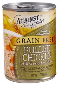 Against the Grain Pulled Chicken in Gravy Canned Dog Food - 077627810022