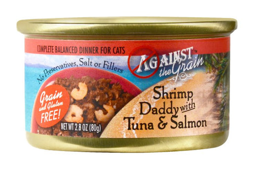 Against the Grain Shrimp Daddy with Tuna and Salmon Canned Cat Food - 10077627820097