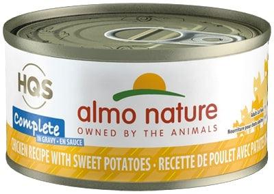 Almo Nature HQS Complete Cat Grain Free Chicken with Sweet Potatoes In Gravy Canned Cat Food - 10699184011246