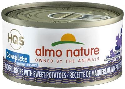 Almo Nature HQS Complete Cat Grain Free Mackerel with Sweet Potatoes In Gravy Canned Cat Food - 10699184011086