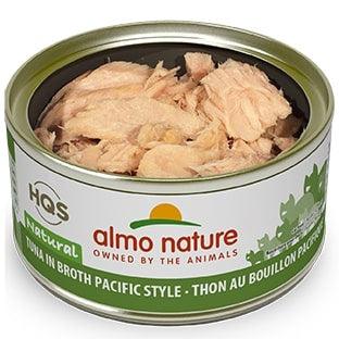 Almo Nature HQS Natural Cat Grain Free Additive Free Tuna In Broth Pacific Style Canned Cat Food - 10699184010430