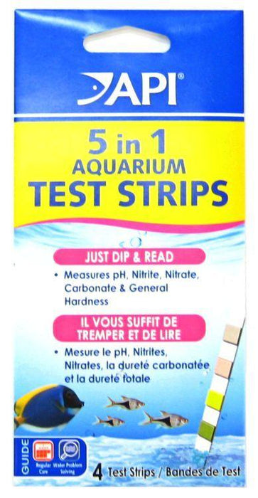 API 5 in 1 Aquarium Test Strips - 317163080337